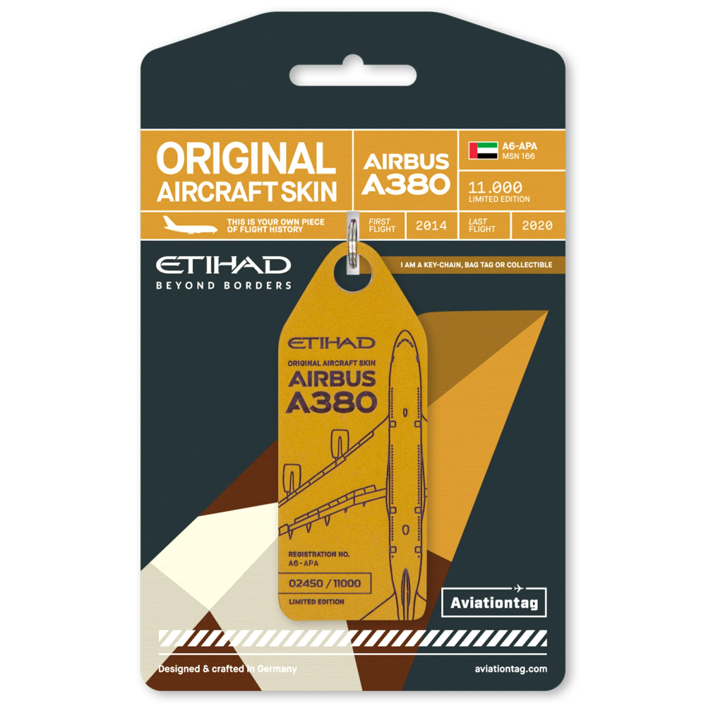 Aviationtag Etihad Airbus A380 - A6-APA Glare