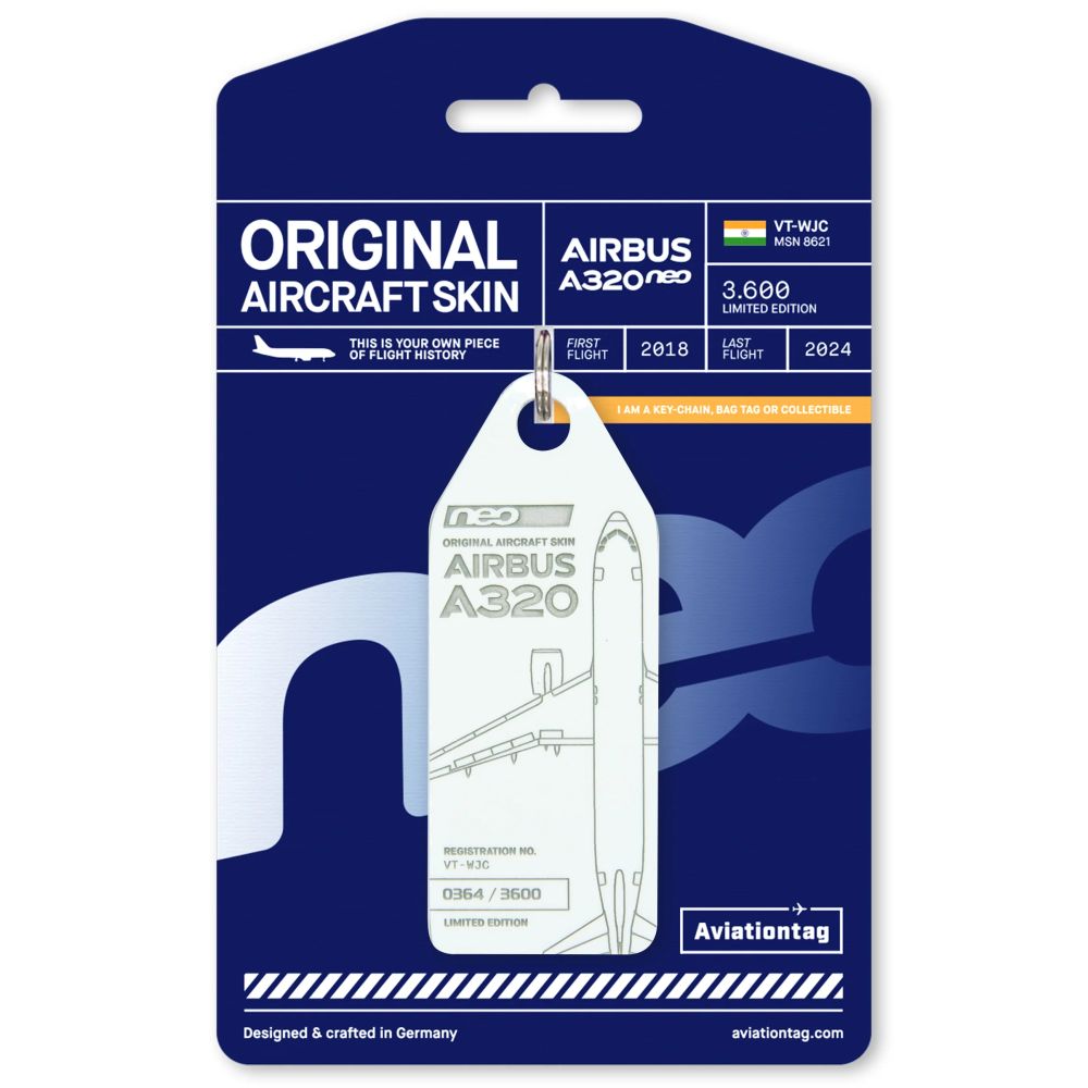 Aviationtag Go First Airbus A320neo - VT-WJC