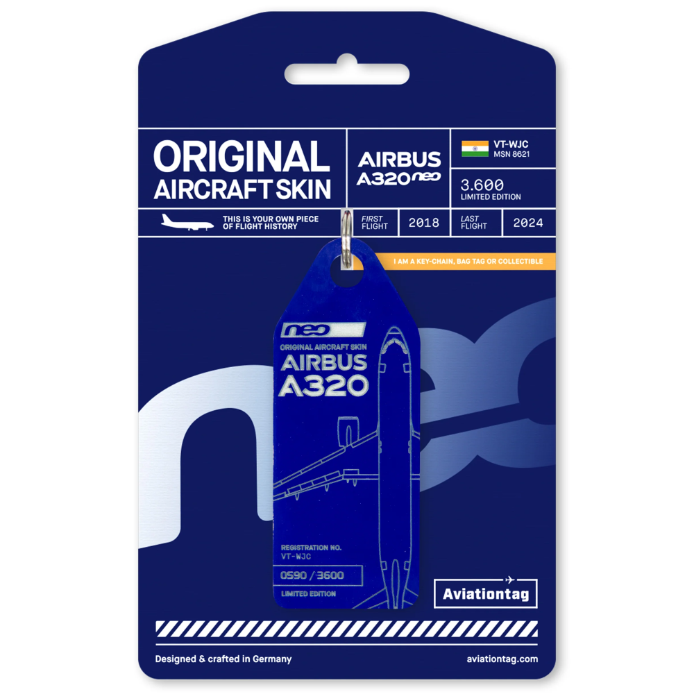 Aviationtag Go First Airbus A320neo - VT-WJC