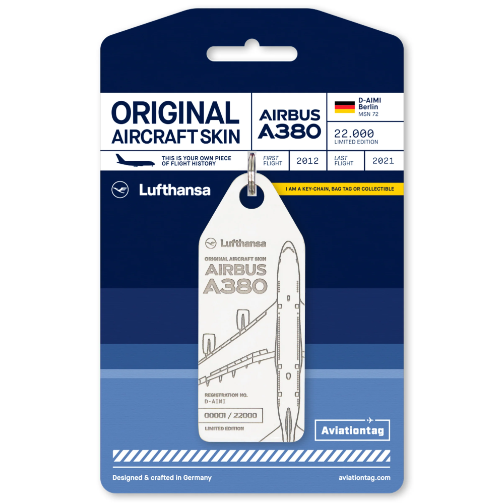 Aviationtag Lufthansa Airbus A380 - D-AIMI Glare