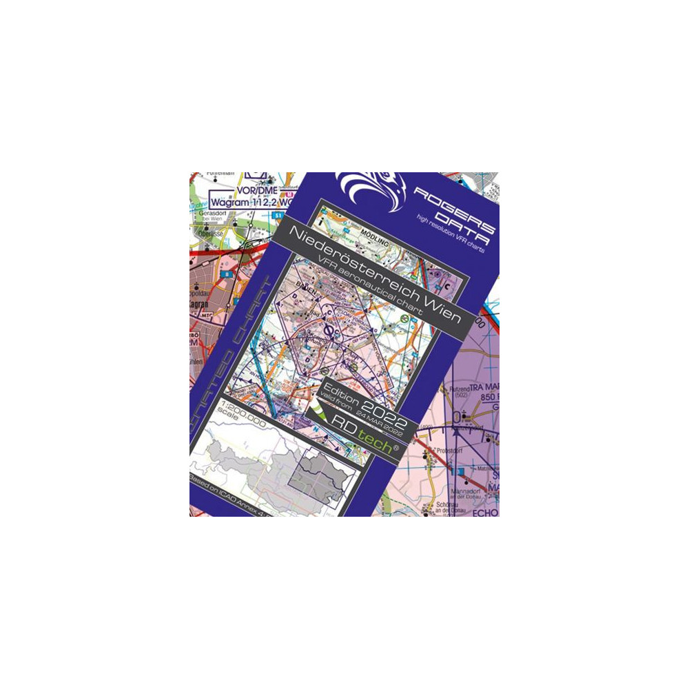 Niederösterreich / Wien Harta VFR ICAO Rogers Data 2022