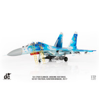 JC Wings Sukhoi Su-27 Flanker Ukrainian Air Force 831st Tactical Aviation Brigade Scale 1:72 Aircraft model