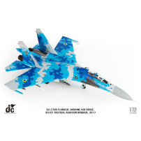 JC Wings Sukhoi Su-27 Flanker Ukrainian Air Force 831st Tactical Aviation Brigade Scale 1:72 Aircraft model