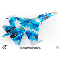 JC Wings Sukhoi Su-27 Flanker Ukrainian Air Force 831st Tactical Aviation Brigade Scale 1:72 Aircraft model