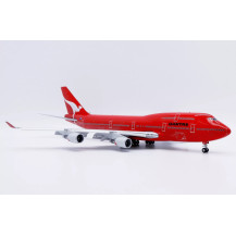 Macheta JC Wings Boeing 747-400 Qantas "All Red" Flaps Down VH-OEJ Scara 1:200
