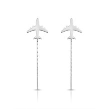 Cercei lungi Avion din Argint 925