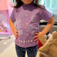 Tricou pentru copii Boeing Space Doodle