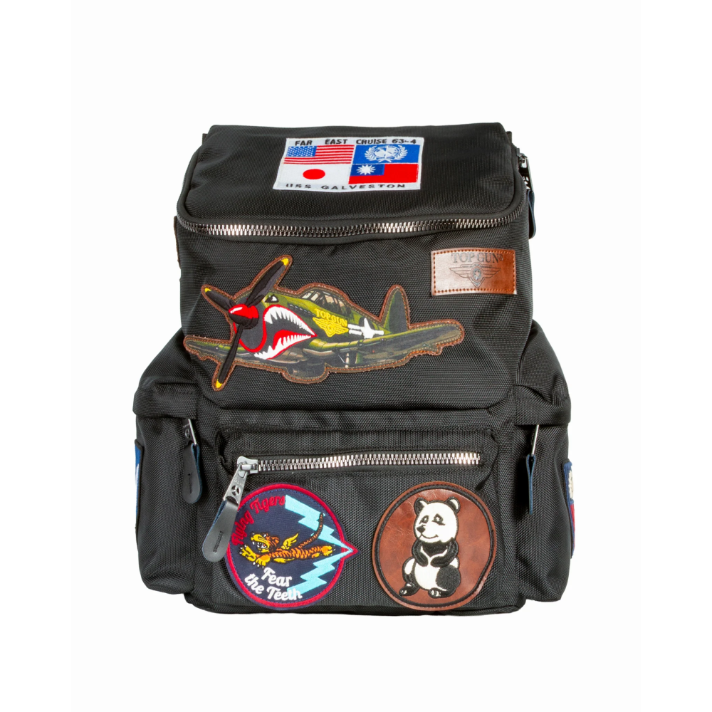 TOP GUN® FLYING TIGERS BACKPACK WITH PATCHES