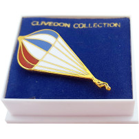 Round Parachute Pin Badge