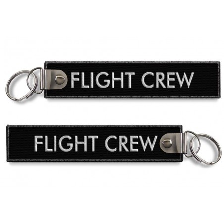 Breloc brodat FLIGHT CREW -...