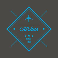 Tricou Airbus V-neck "Since 1970"