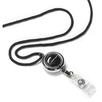 Boeing Chrome Breakaway Retractable Lanyard