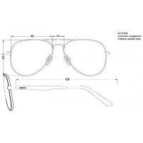 Ochelari de soare pentru copii Airbus Exclusive Aviator