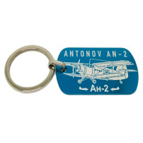Breloc gravat din aluminiu Antonov An-2
