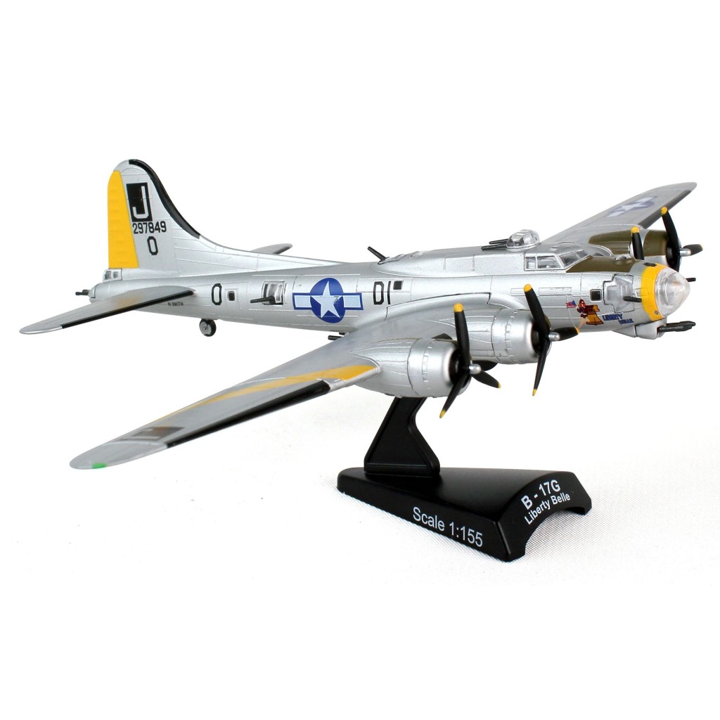 Macheta Postage Stamp Boeing B-17 Flying Fortress U.S. Army Air Forces USAAF "Liberty Belle" Scare 1:155