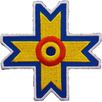 Emblema brodata Crucea Regelui Mihai