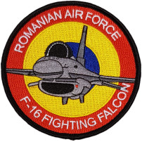 Emblema brodata F-16 Fighting Falcon - Romanian Air Force