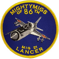 MiG 21 Lancer - Mightymigs of 86 th - Embroidered Patch